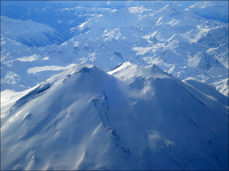 Казбек с самолета